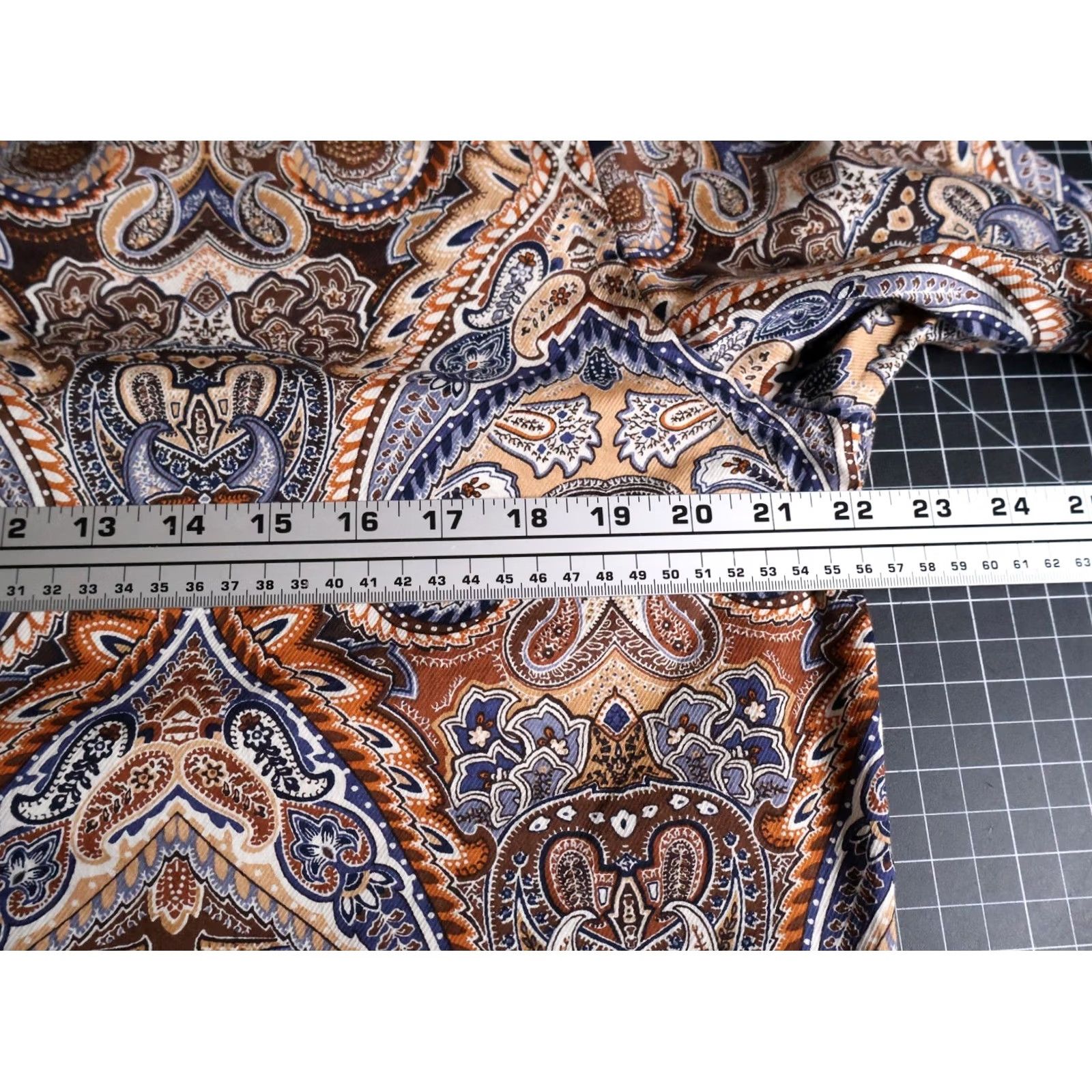 Tasso Elba Tasso Elba Paisley Shirt Men's Large Brown Blue Tapestry Boho Hippie Cotton Size US L / EU 52-54 / 3 - 5 Thumbnail