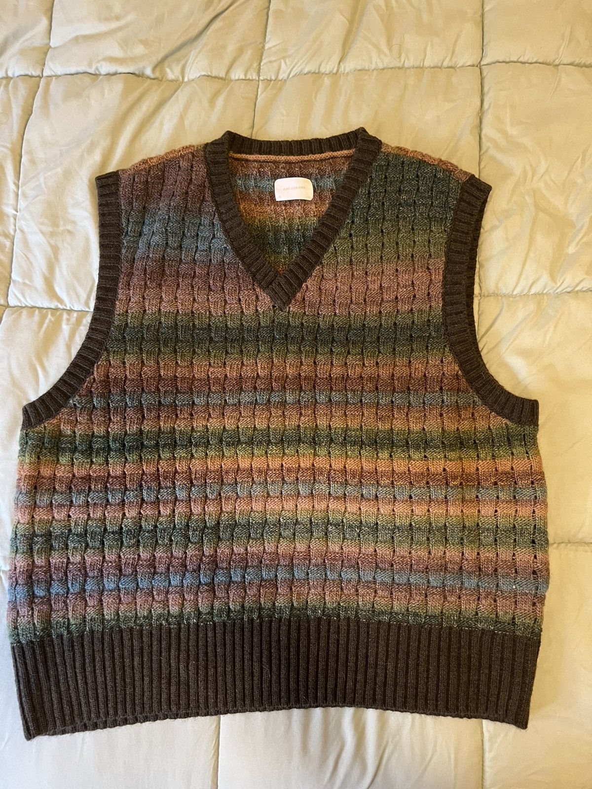 Aime Leon Dore Aime Leon Dore Gradient Basketweave Knit Vest | Grailed