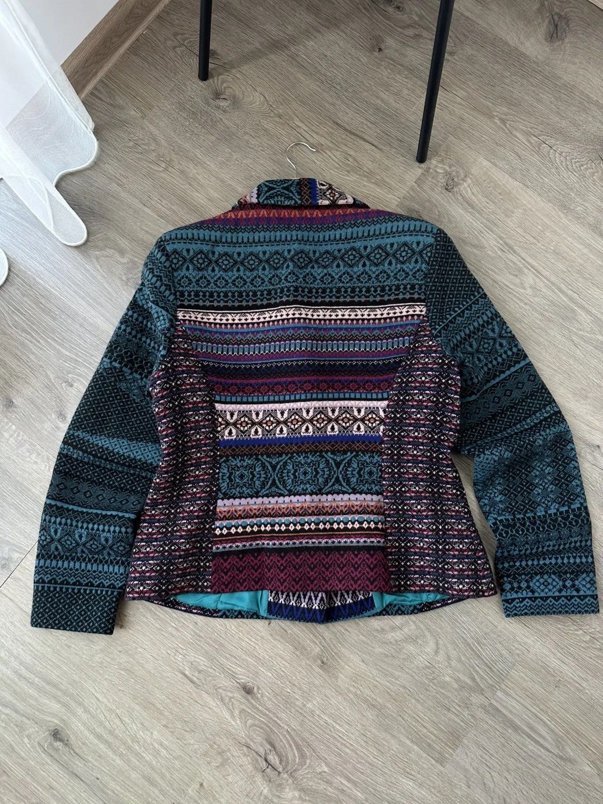 Missoni Vintage Ivko Woman Wool Ornaments Multicolour Blazer Jacket Size M / US 6-8 / IT 42-44 - 10 Thumbnail