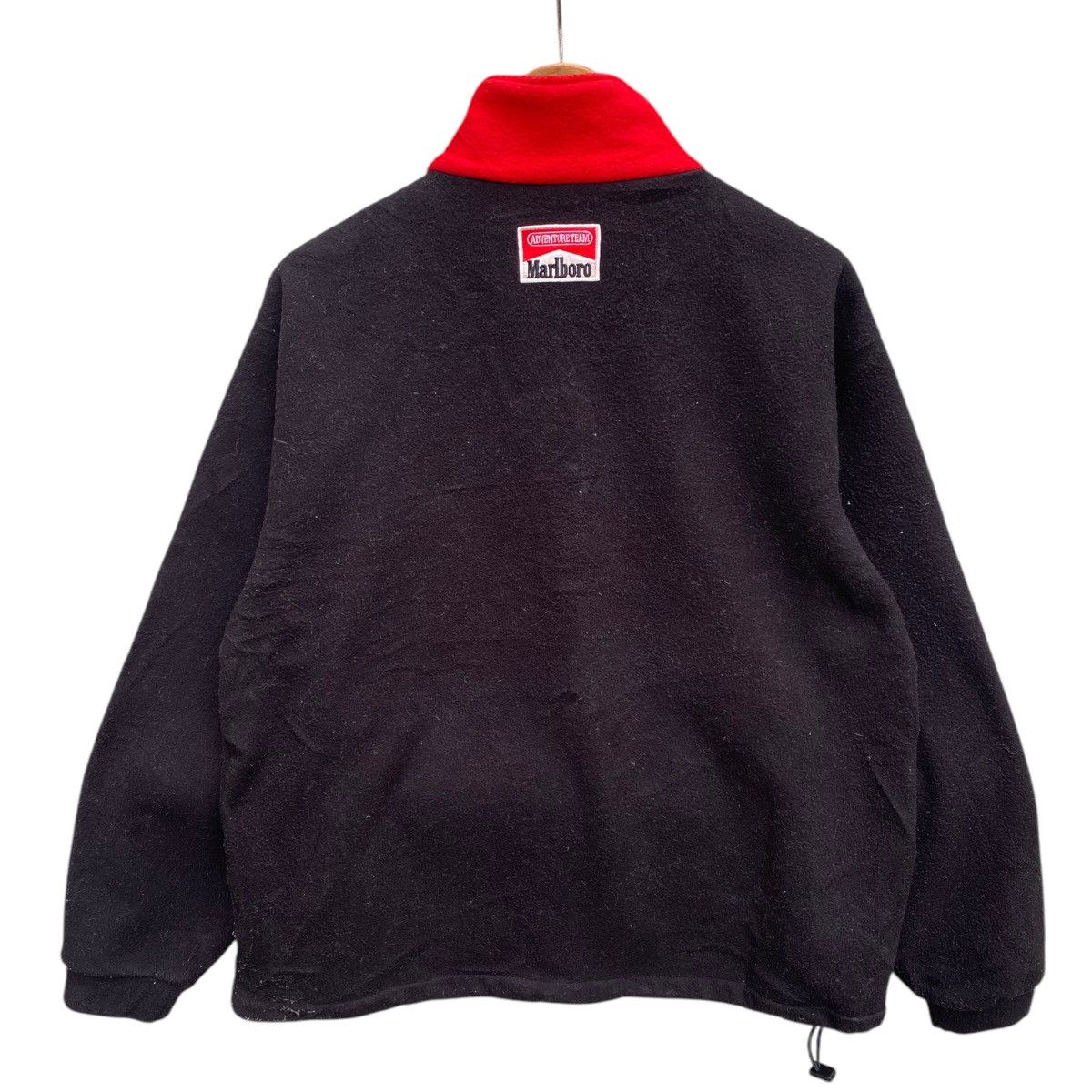 Marlboro × Vintage 💥90s MARLBORO FLEECE HALFZIP ANORAK SWEATER Size US L / EU 52-54 / 3 - 7 Thumbnail