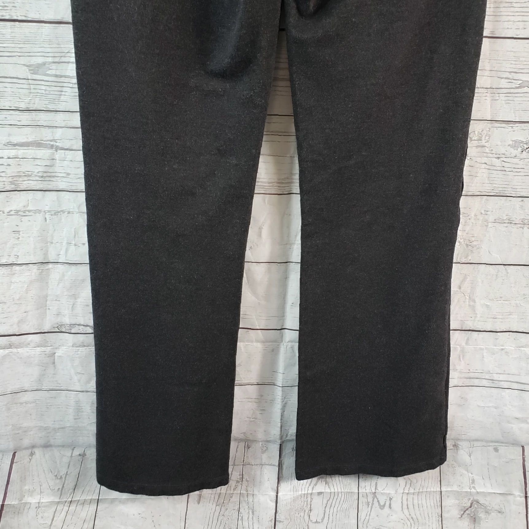 Vintage Betabrand Womens Dress Pants Gray Bootcut Pull On Mid Rise Petite Medium Size 32" / US 10 / IT 46 - 5 Thumbnail