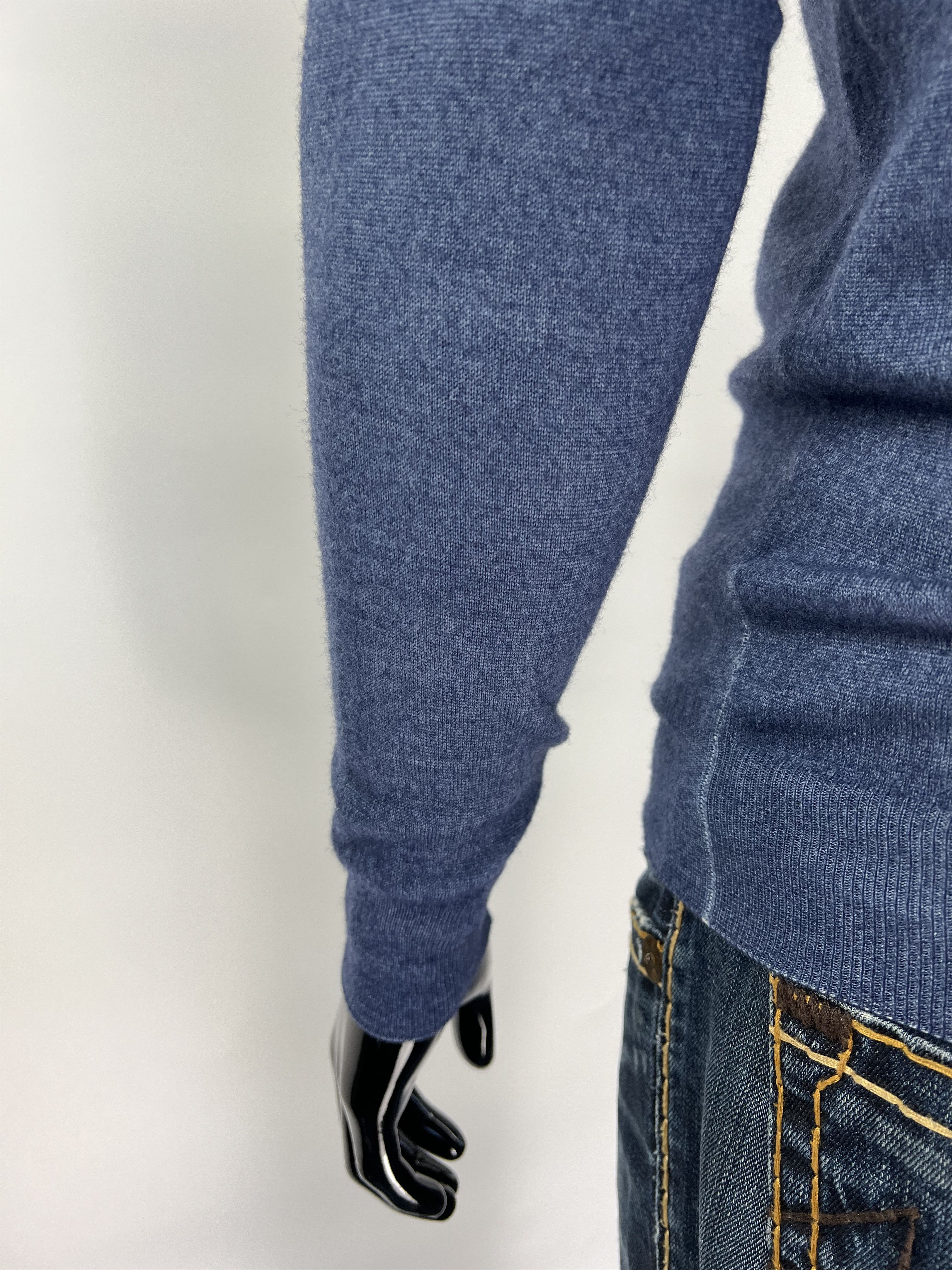 Cruciani Cruciani Men's Blue 100% Wool Sweater Size 52(M/L) Size US M / EU 48-50 / 2 - 5 Thumbnail