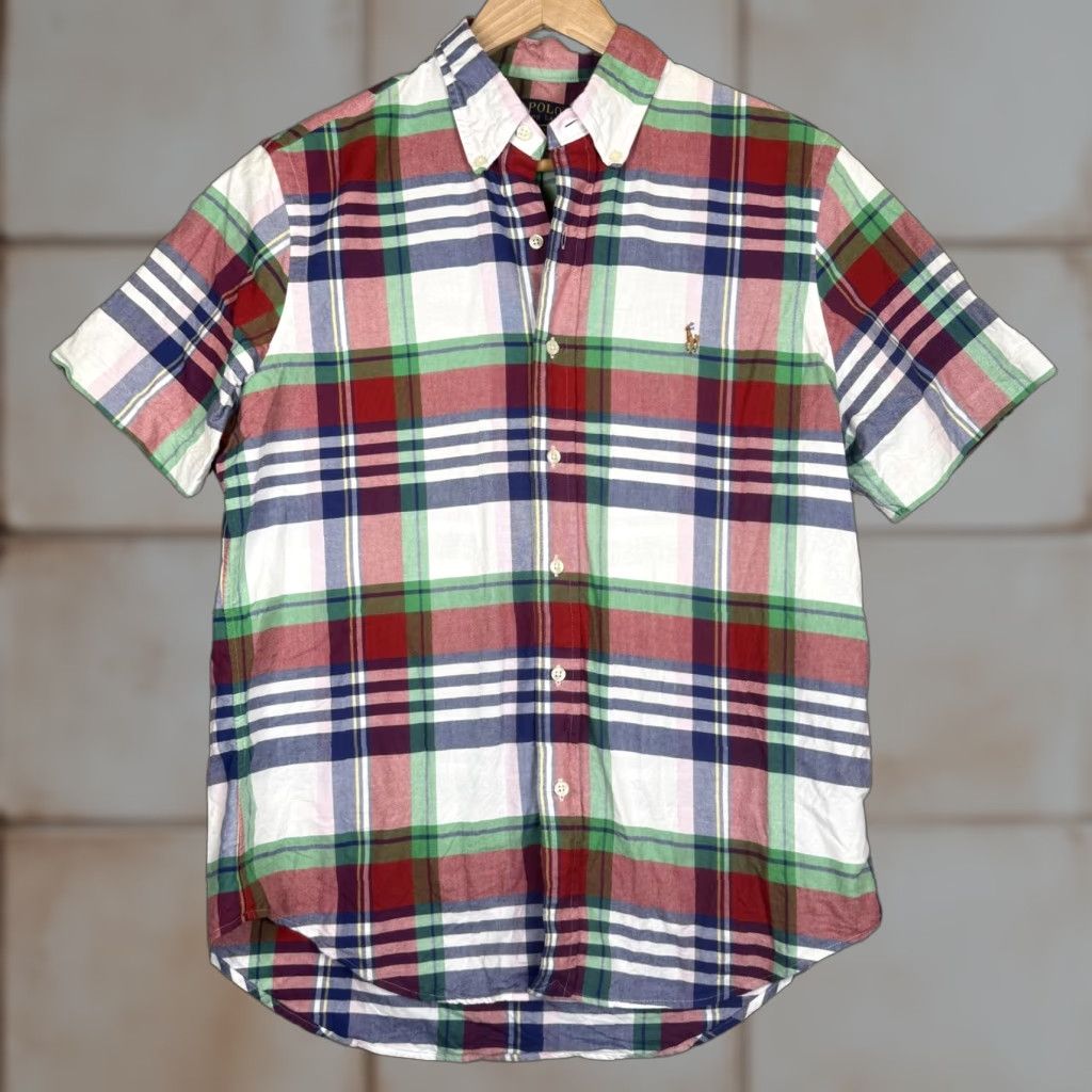 Polo Ralph Lauren Polo Ralph Lauren Shirt Mens Medium Multicolor Striped Short Sleeve Button-Down Size US M / EU 48-50 / 2 - 1 Thumbnail
