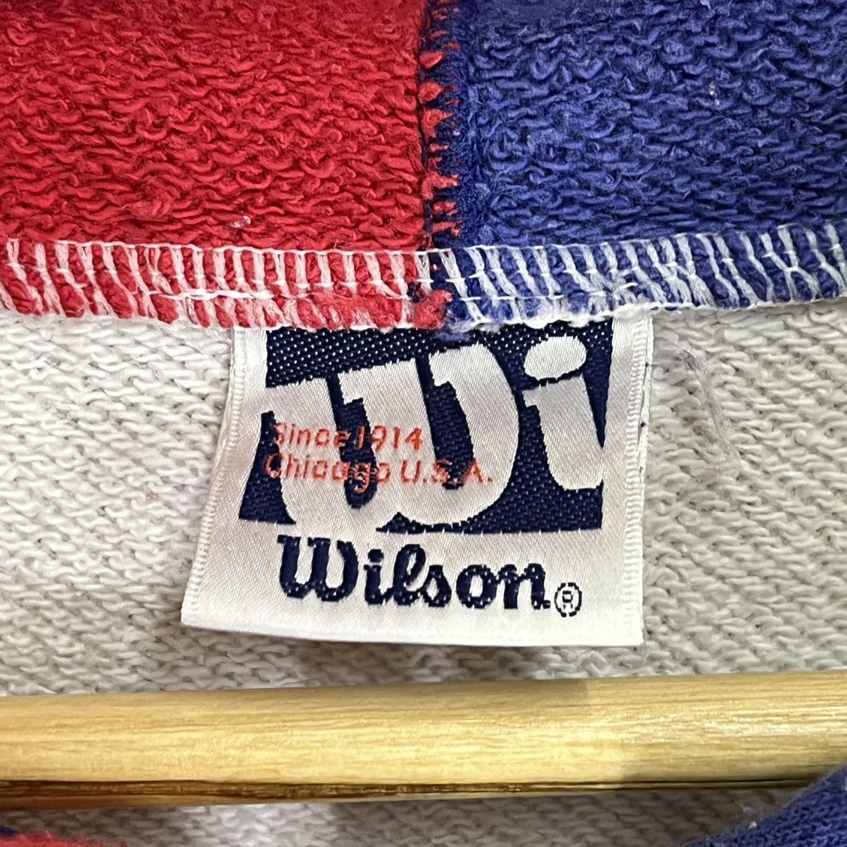 Wilson Vintage 90s Wilson Rainbow Pullover Hoodie Size M Size US M / EU 48-50 / 2 - 9 Thumbnail