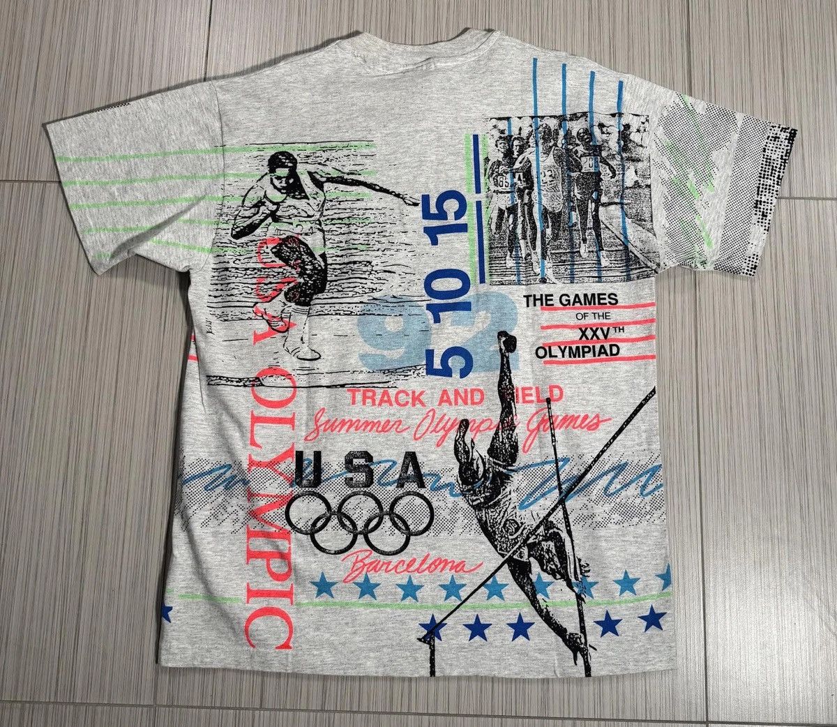 Vintage Vintage JC Penny Team USA Track And Field T Shirt (Size L) Size US L / EU 52-54 / 3 - 3 Thumbnail