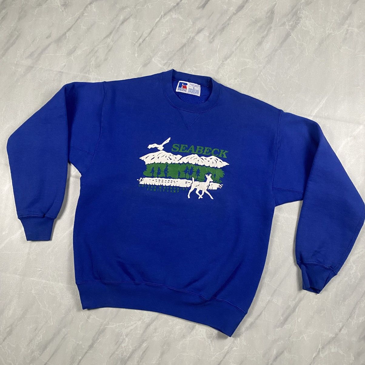 Russell Athletic Vintage y2k Seabeck United Methodist Crewneck Size US L / EU 52-54 / 3 - 2 Thumbnail