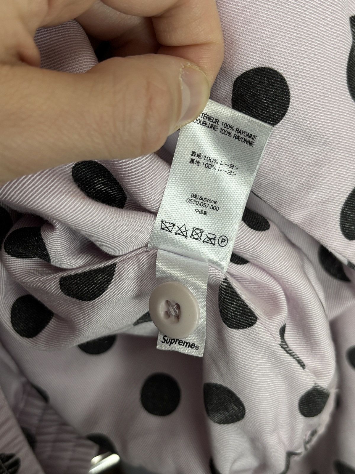 Supreme Supreme SS18 Pink Polka Dot Work Vintage Bomber Coach Jacket Size US M / EU 48-50 / 2 - 9 Thumbnail