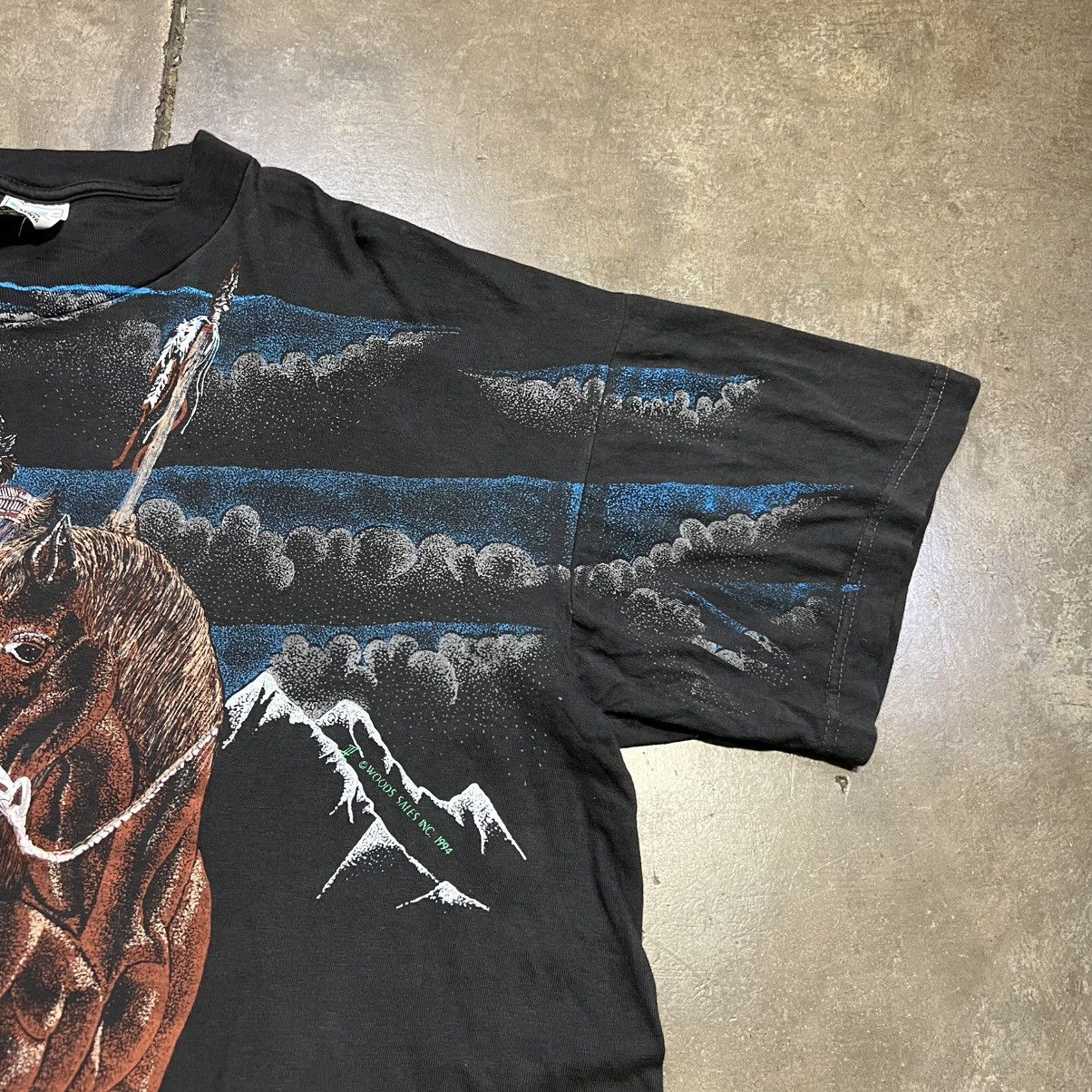 Vintage Vintage Native American AOP Graphic Tee Nature Horse 90s Size US XXL / EU 58 / 5 - 5 Thumbnail