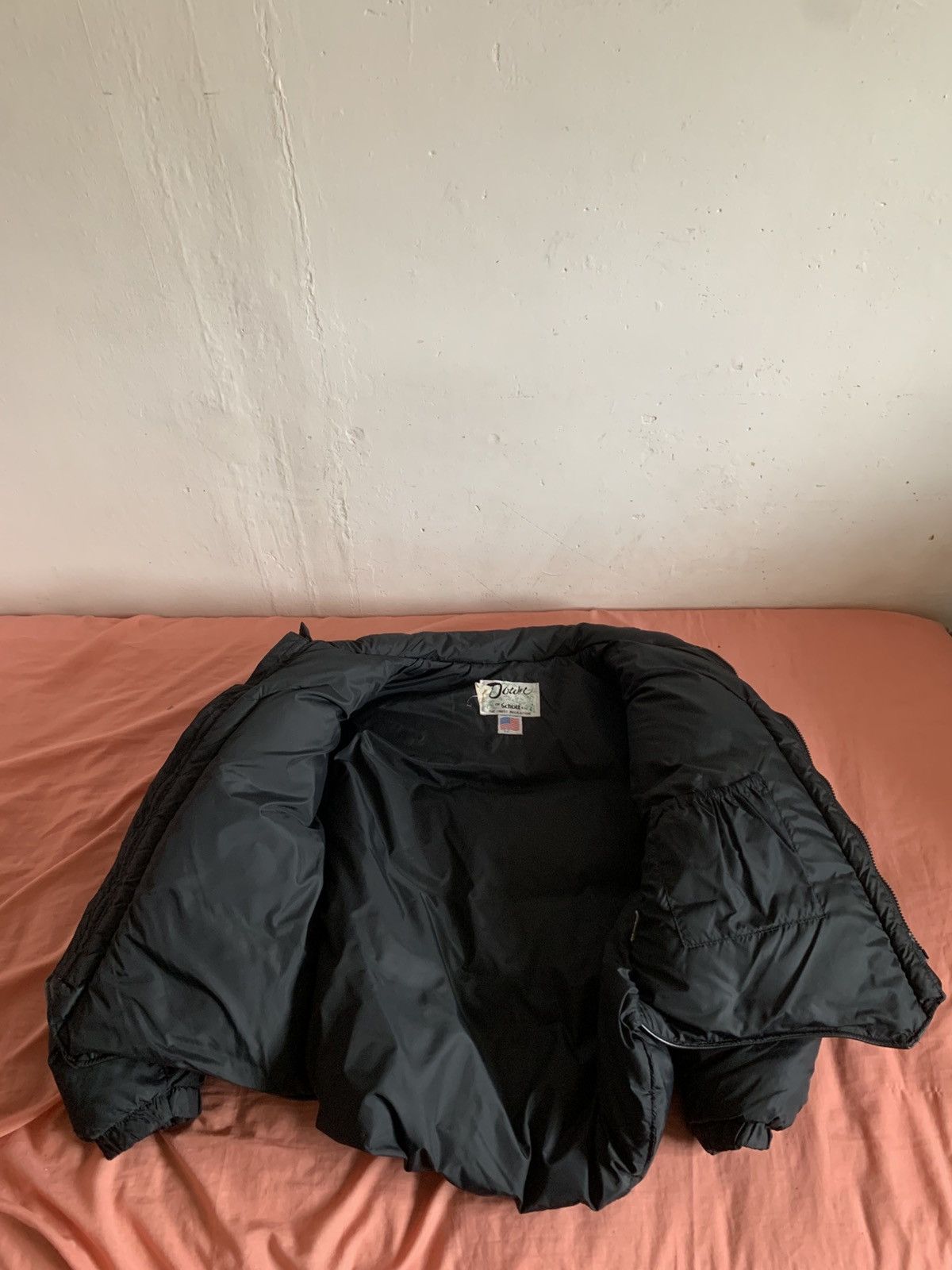 Schott Schott Leather Goose Down Puffer Jacket Size US XL / EU 56 / 4 - 8 Thumbnail