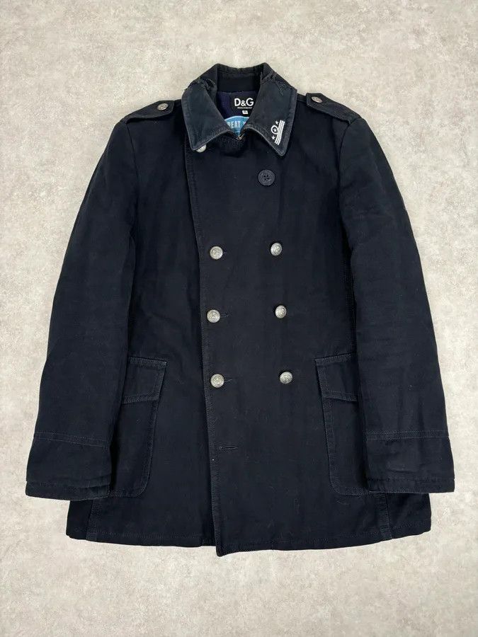 Dolce & Gabbana AW2006 Dolce & Gabbana Navy Naval Double-Breasted Coat Size US L / EU 52-54 / 3 - 1 Thumbnail