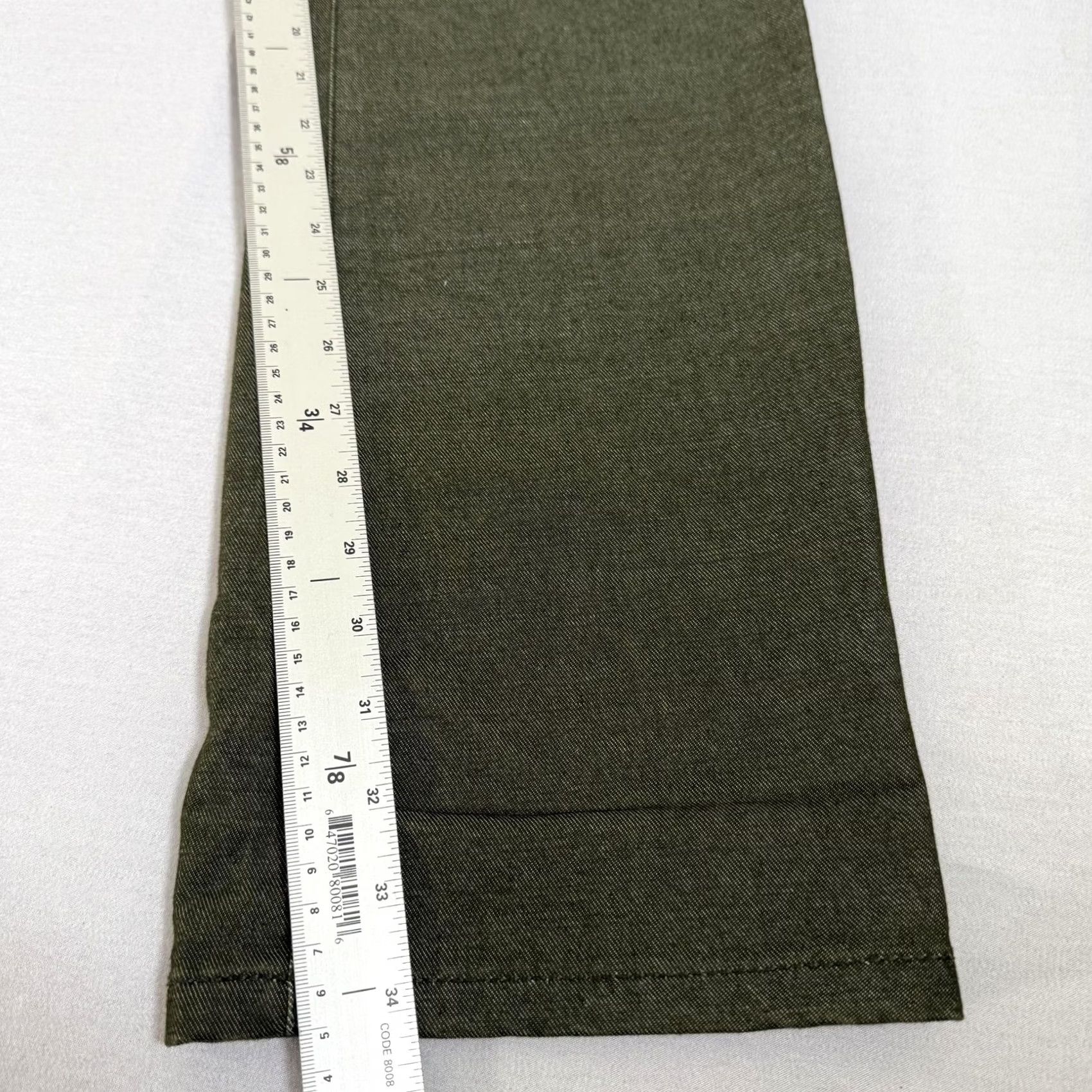 Black Diamond Black Diamond Jeans Men 33x34 Green Straight Fit Stretch Denim Pant Climb Regular Pocket Logo Size US 33 - 4 Thumbnail