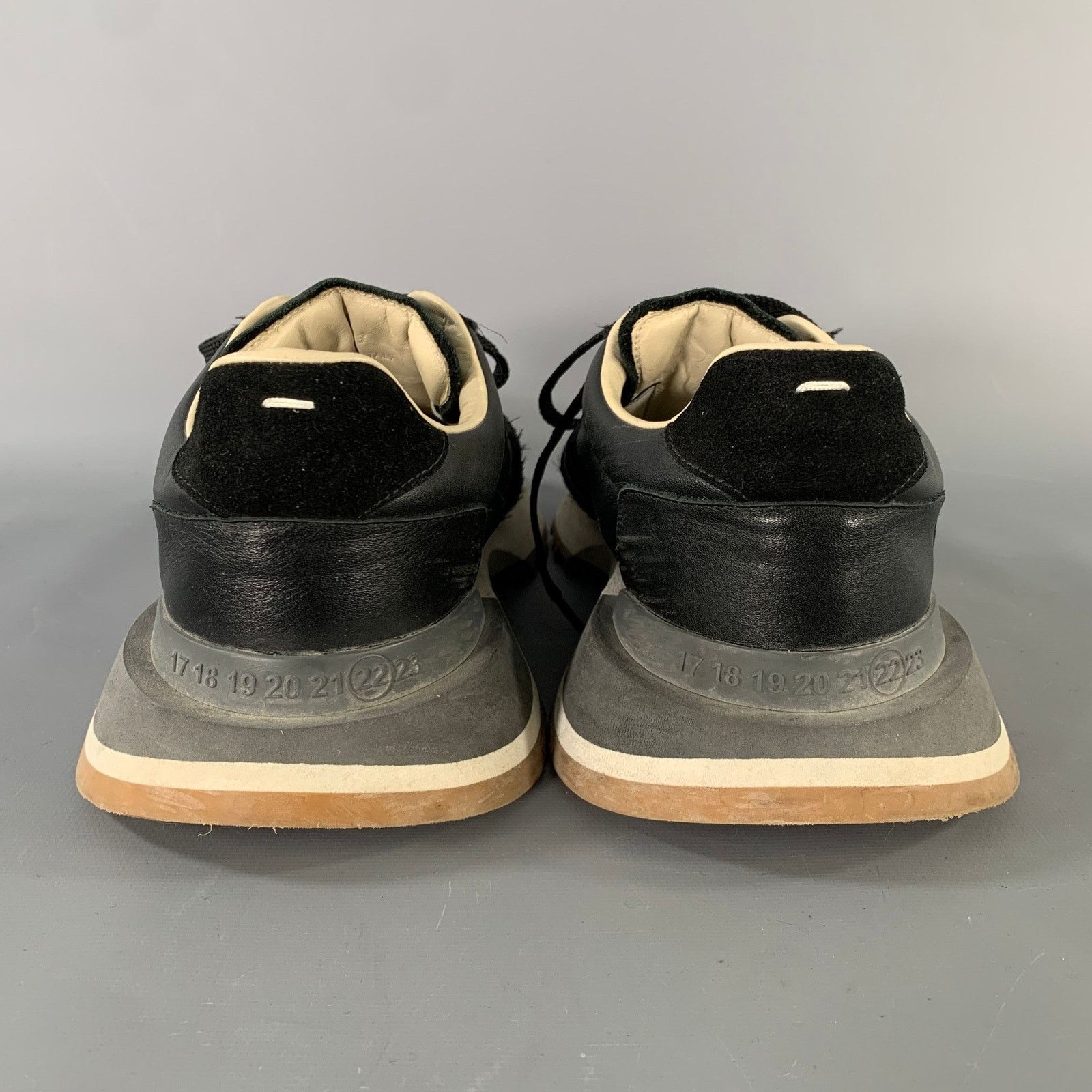 Maison Margiela MAISON MARGIELA Size 10 Black Solid Nylon Lace Up Sneakers Size US 10 / EU 43 - 3 Thumbnail