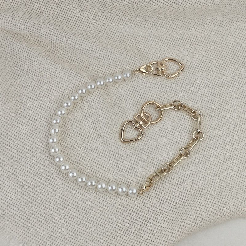 Japanese Brand × Jewelry Punk Pants Chain with Pearl Hemp Flower Links Size ONE SIZE - 2 Thumbnail