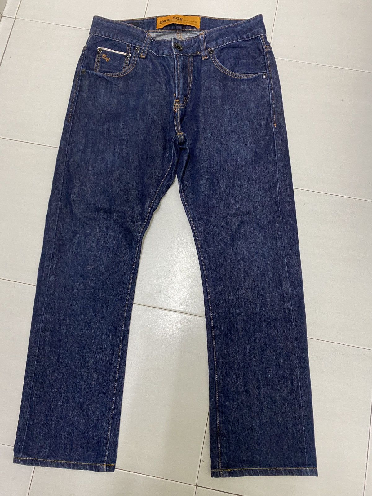 Edwin × Japanese Brand × Vintage EDWIN LIMITED 506 SELVEDGE JEANS Size US 31 - 1 Thumbnail