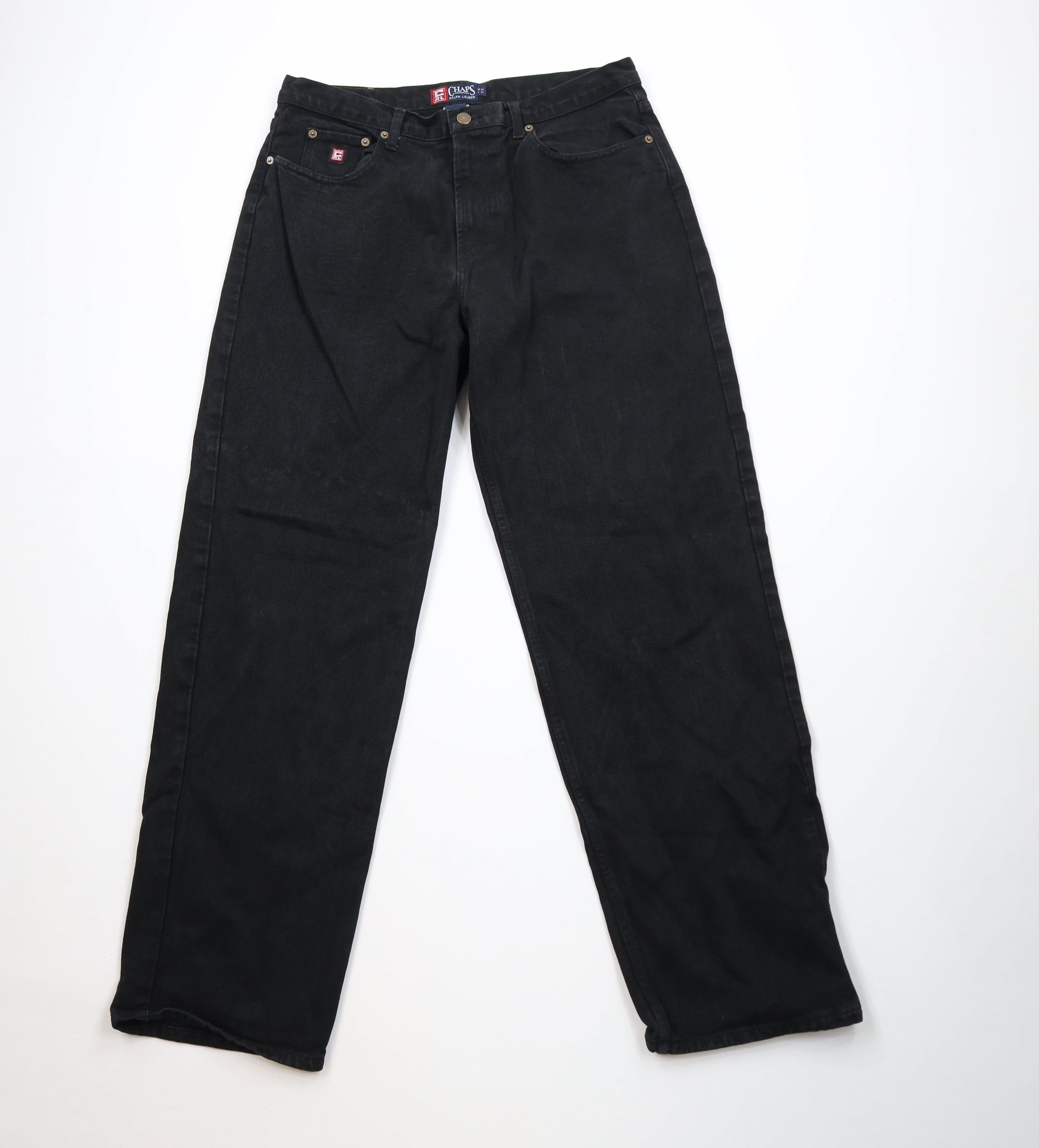 Ralph Lauren Vintage 90s Chaps Ralph Lauren Fit Wide Leg Denim Jeans Size US 34 / EU 50 - 1 Thumbnail