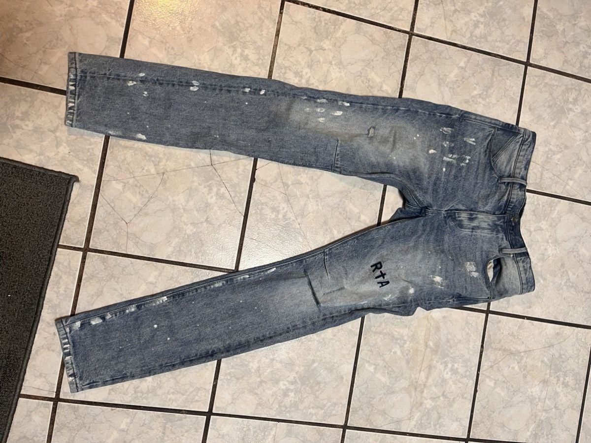 Rta CLAYTON SKINNY JEAN | DISTRESSED WHITE PAINT Size US 32 / EU 48 - 2 Thumbnail