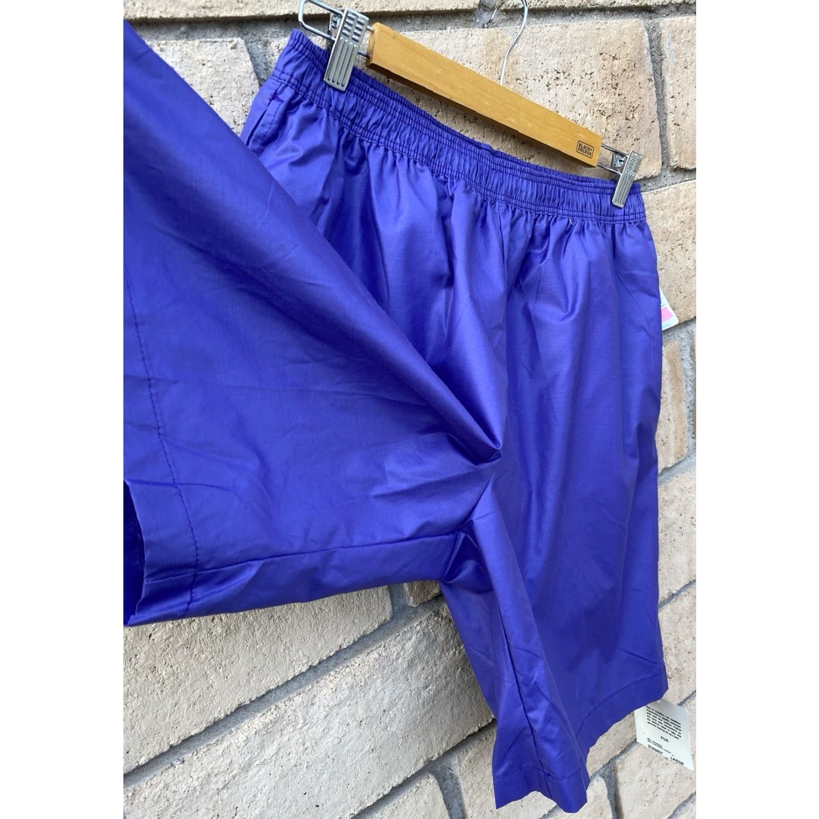 Catalina VINTAGE Catalina Purple Swim Shorts L Mens NOS 80s 90s Blue-Violet Lined Cotton Nylon Polyester Blended Fabric Swim Bottom Set Size US 33 - 5 Thumbnail