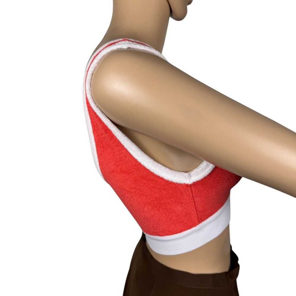 Zara New Zara Terry Cloth Cotton Red Bra Top Size S Size S / US 4 / IT 40 - 3 Thumbnail