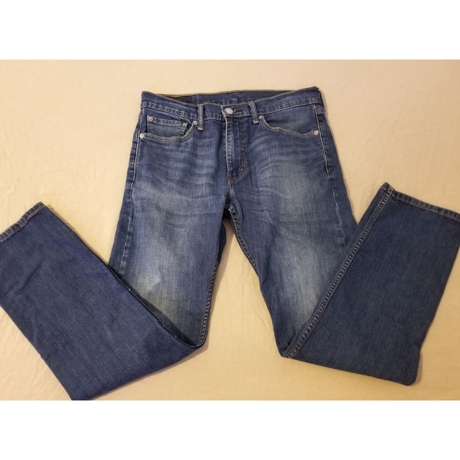 Levi's Levi's Jeans 513 Slim Straight Cotton Denim Pants Stretch 30x30 Blue Mens Regular Size US 30 / EU 46 - 5 Thumbnail
