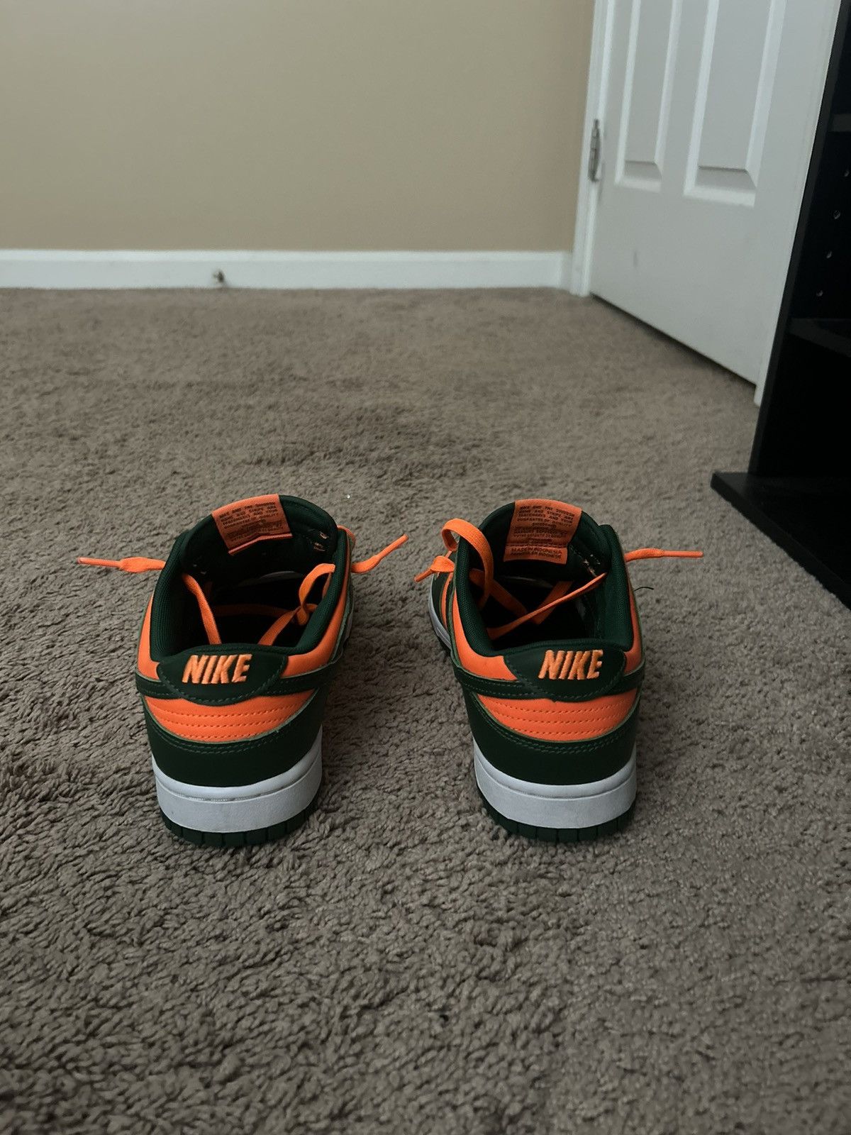 Nike Nike Dunk Low ‘Miami Hurricanes’ (M 9.5) Size US 9.5 / EU 42-43 - 5 Thumbnail