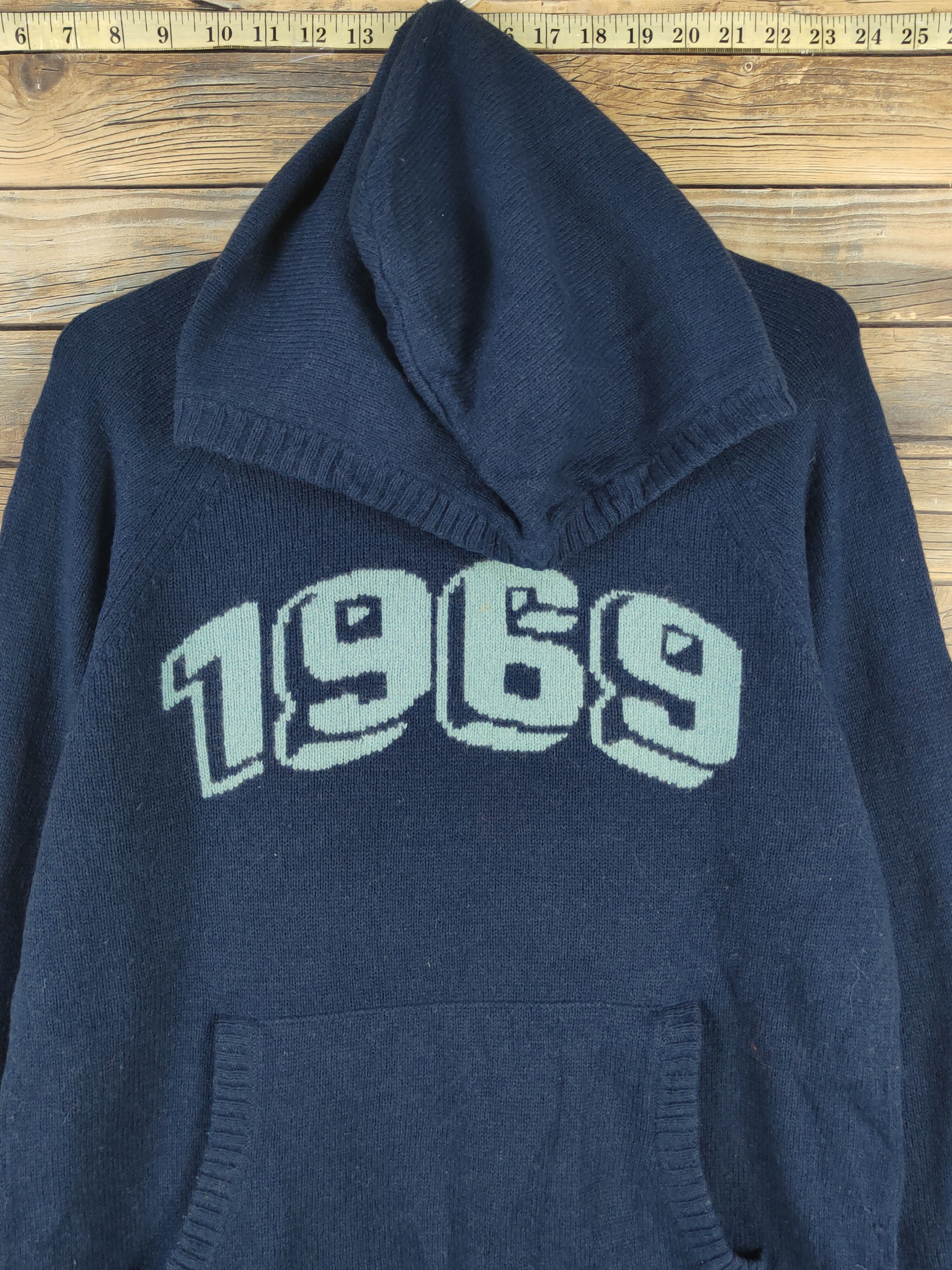 Gap Gap lambwool Navy 1969 Hoodie Knitwear Sweatshirts #W1661 Size US S / EU 44-46 / 1 - 2 Thumbnail