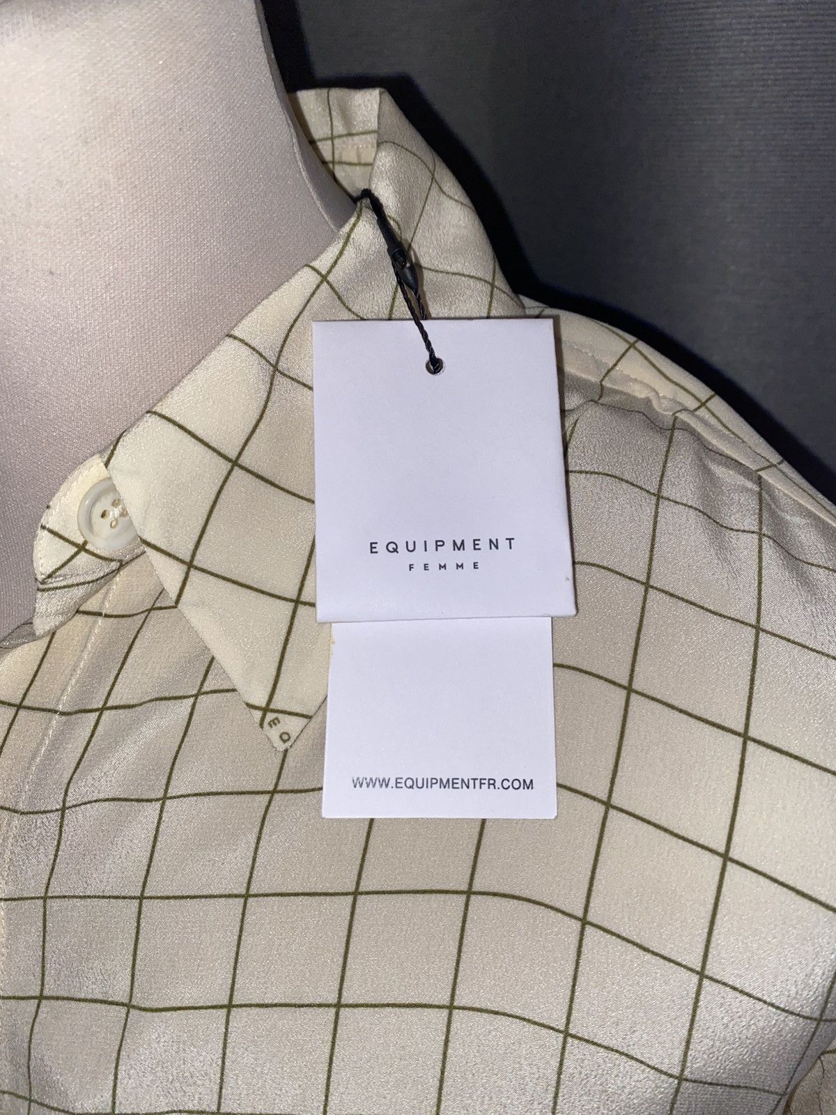 Equipment Equipment Femme - Ellene Dress - BNWT - Small - Cream Size S / US 4 / IT 40 - 3 Thumbnail
