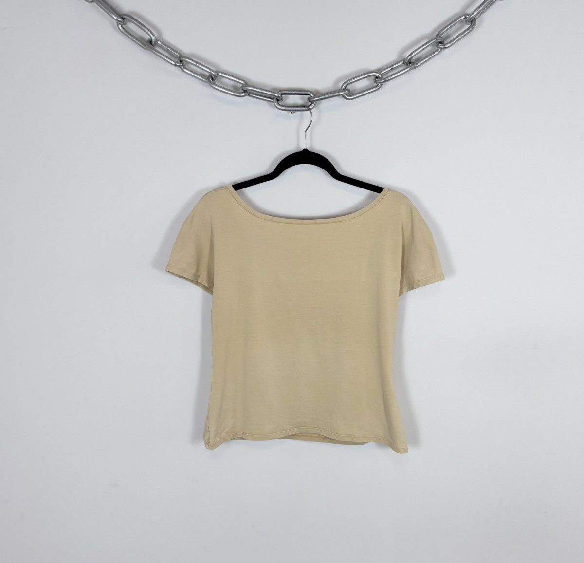 Max Mara Max Mara Women’s Yellow Boat Neck T-Shirt Short Sleeve Size XL / US 12-14 / IT 48-50 - 1 Thumbnail