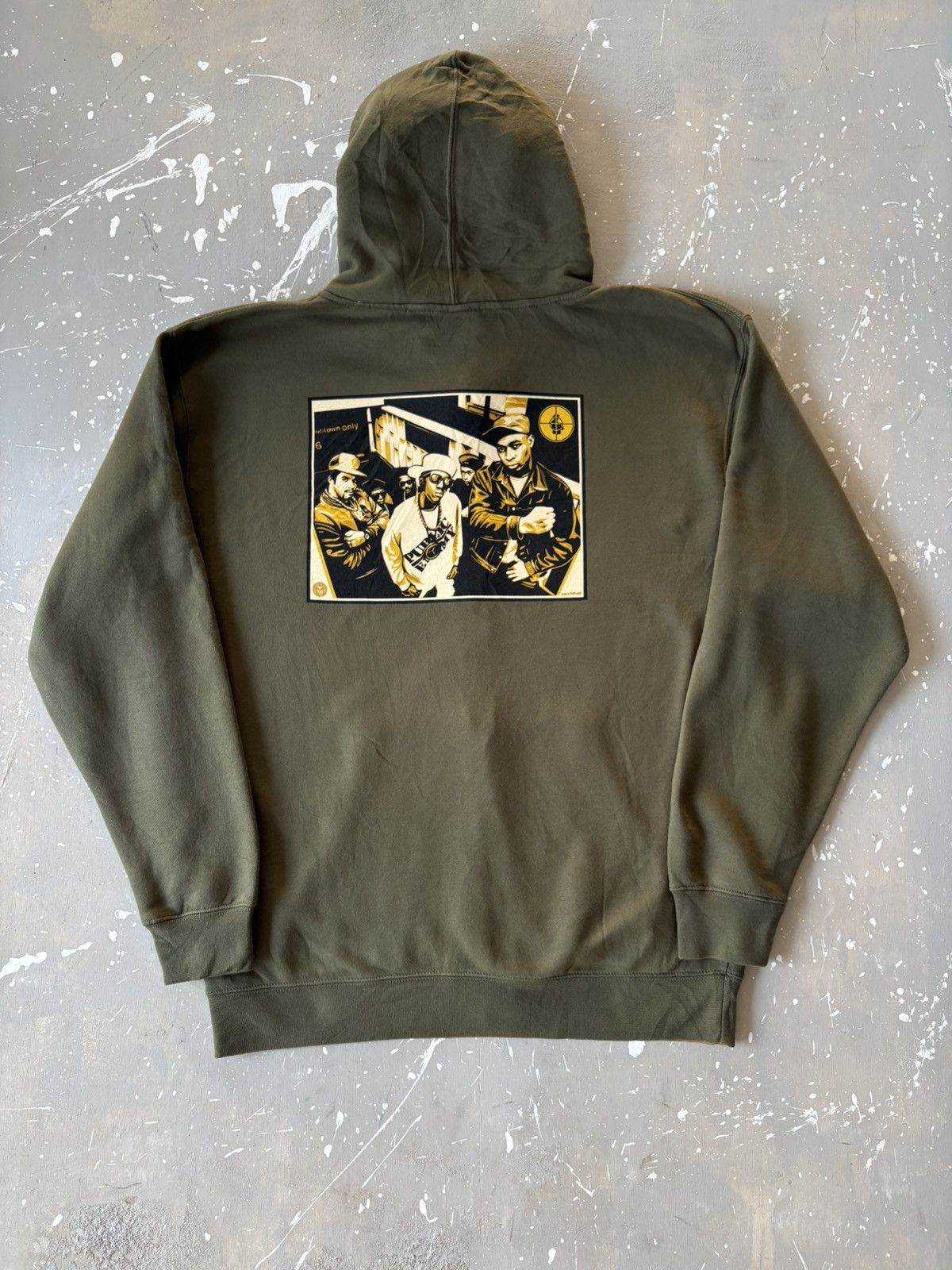 Public Enemy Public Enemy X Obey X Glen E “My Rules” Olive Green Hoodie Size US L / EU 52-54 / 3 - 1 Thumbnail