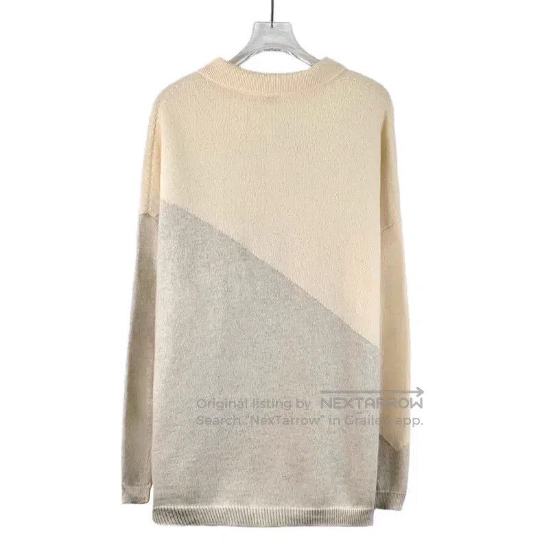 Loewe Loewe 22 Color Blocked Wool Collar Single Breasted Long Sl Size S / US 4 / IT 40 - 2 Thumbnail