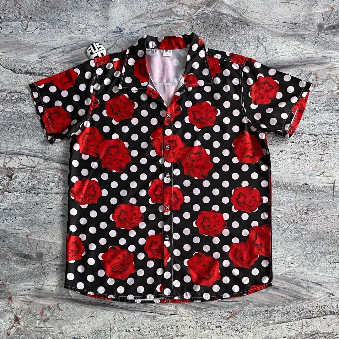 Japanese Brand Hawaian Flower Polkadot Size US L / EU 52-54 / 3 - 1 Thumbnail
