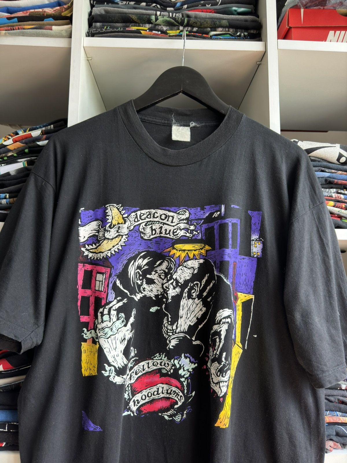 Band Tees Vintage 90s Deacon Blue Fellow Hoodlums Pop Band Tee Size US L / EU 52-54 / 3 - 2 Thumbnail