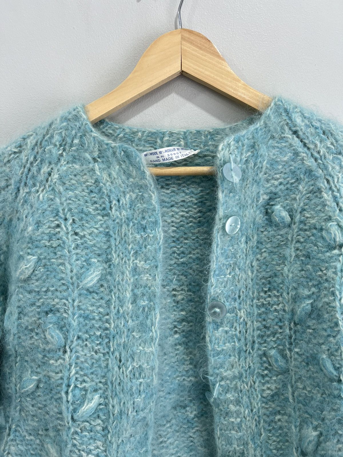 Vintage Vintage Womens Mohair Cardigan Sweater knit Size S / US 4 / IT 40 - 2 Thumbnail
