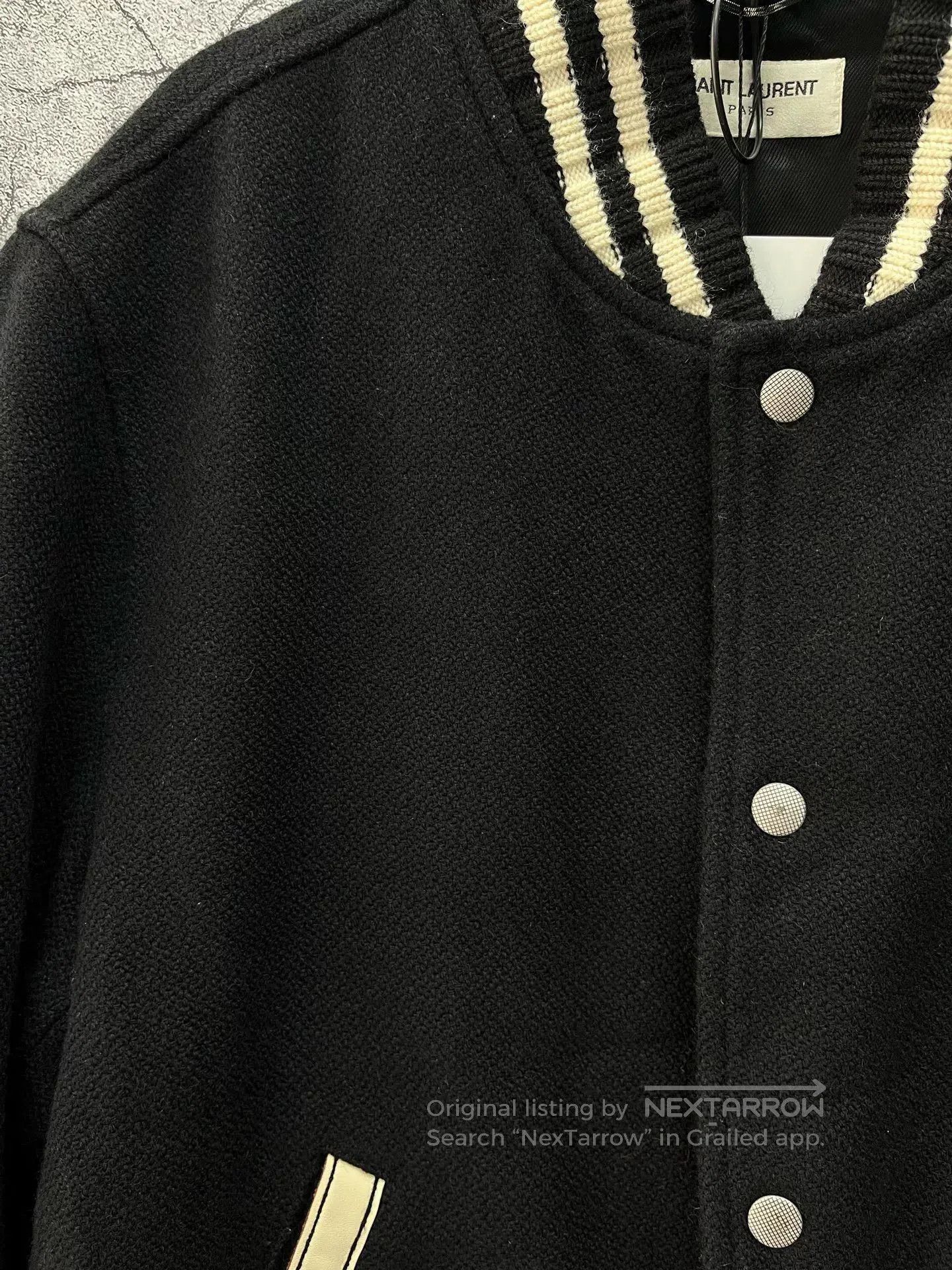 Saint Laurent Paris Saint Laurent Embroidered Baseball Jacket. Size US M / EU 48-50 / 2 - 3 Thumbnail