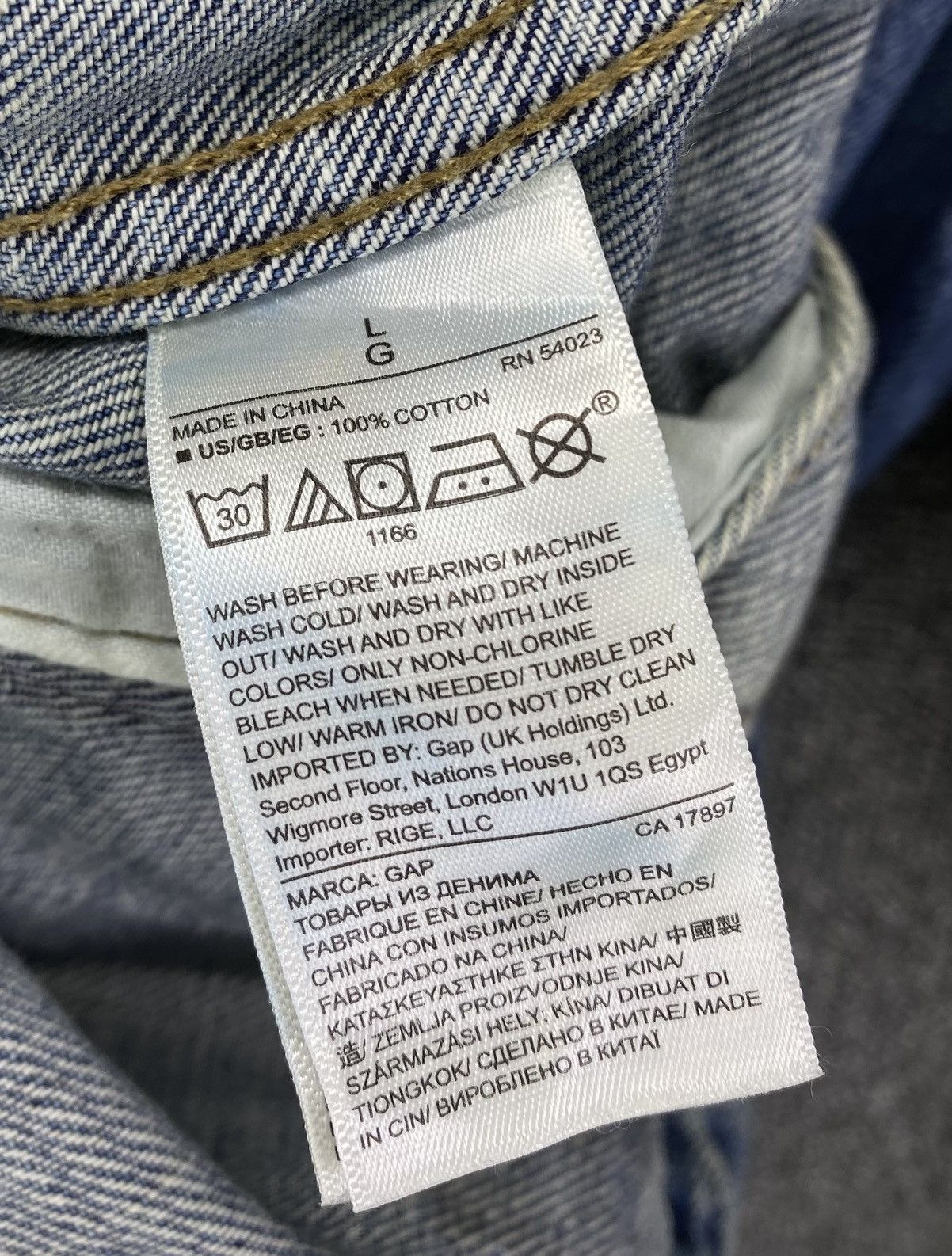 Gap Vintage GAP 1969 Truckers Denim Jeans Size L / US 10 / IT 46 - 7 Thumbnail