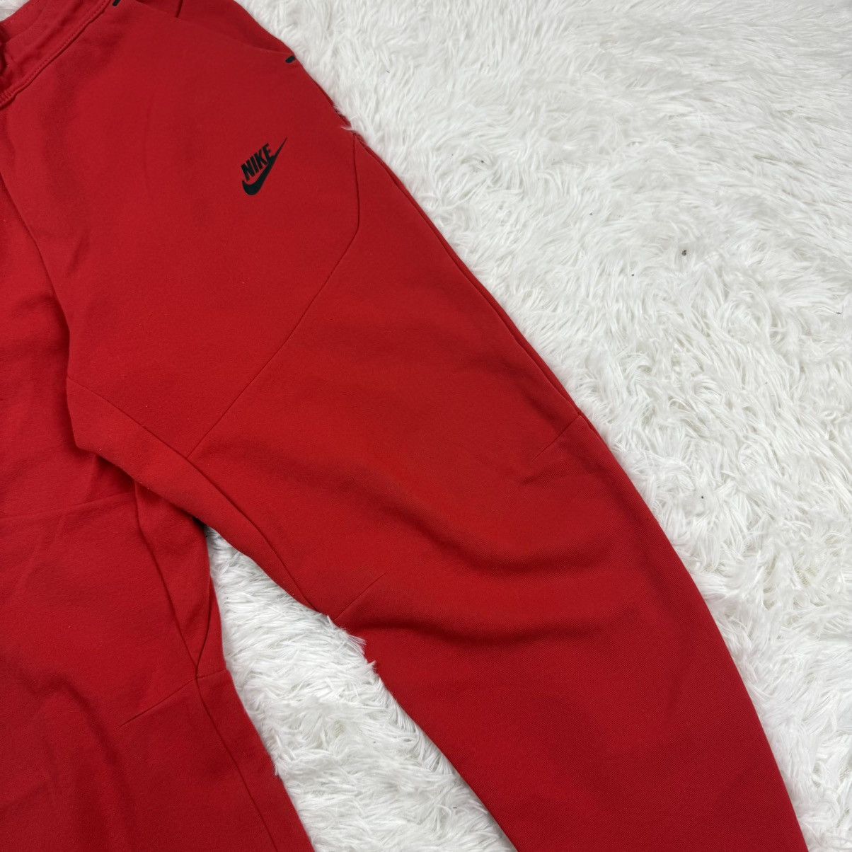 Nike ❤️Nike Red Tech Fleece Pants S/30 Streetwear Drill Y2K Size US 30 / EU 46 - 3 Thumbnail