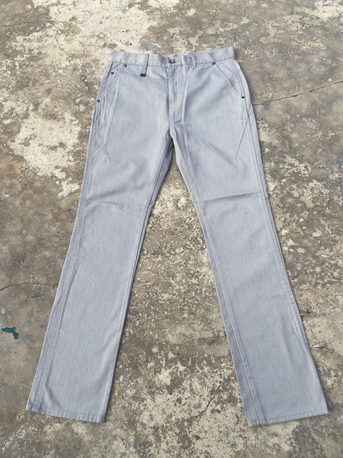Japanese Brand PPFM BUCKLE BACK KHAKI STYLE PANT Size US 32 / EU 48 - 3 Thumbnail