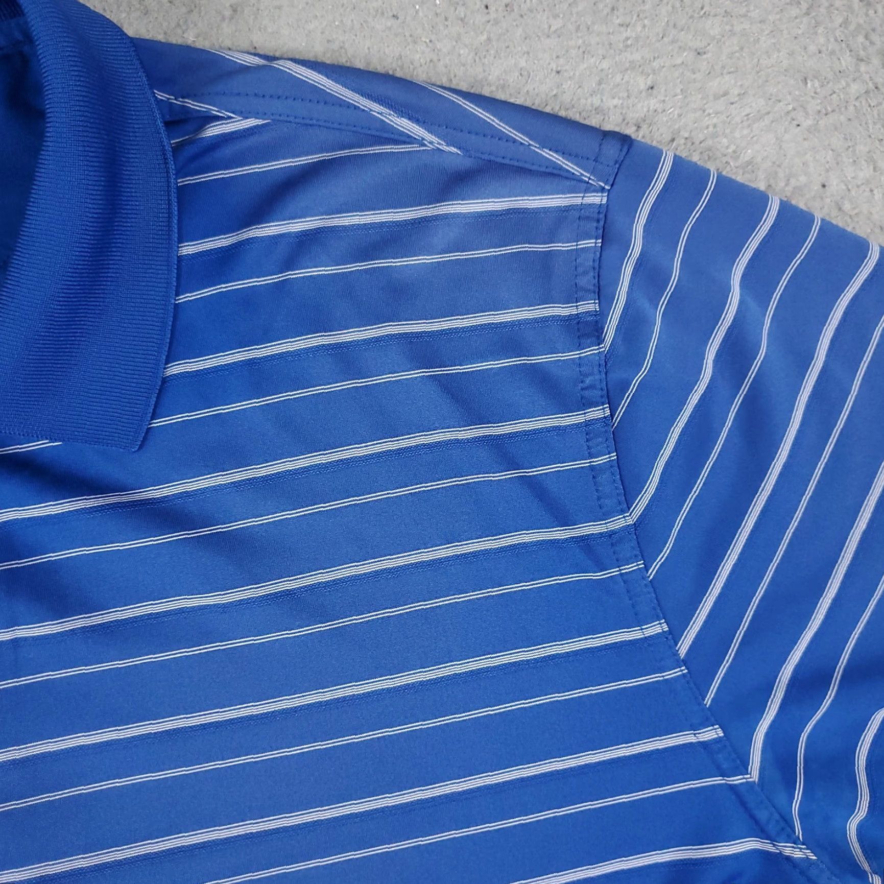Vintage Greg Norman Polo Shirt Mens L Blue Striped Golf Casual Short Sleeve Polo Shirt Mens Blue Striped L Size US L / EU 52-54 / 3 - 4 Thumbnail