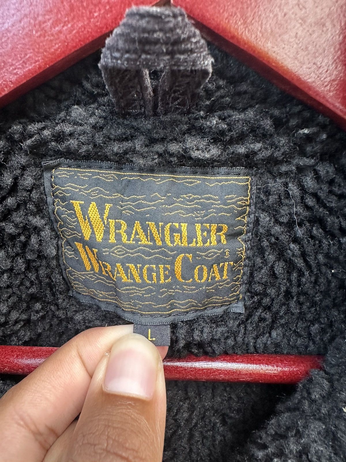 Wrangler 👹Wrangler Coat Fleece Lined Corduroy Long Jacket Size US L / EU 52-54 / 3 - 10 Thumbnail