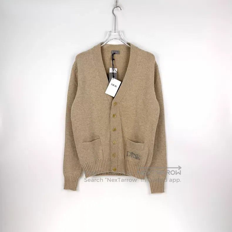 Dior Dior Oatmeal letter embroidery cardigan coat Size US M / EU 48-50 / 2 - 3 Thumbnail