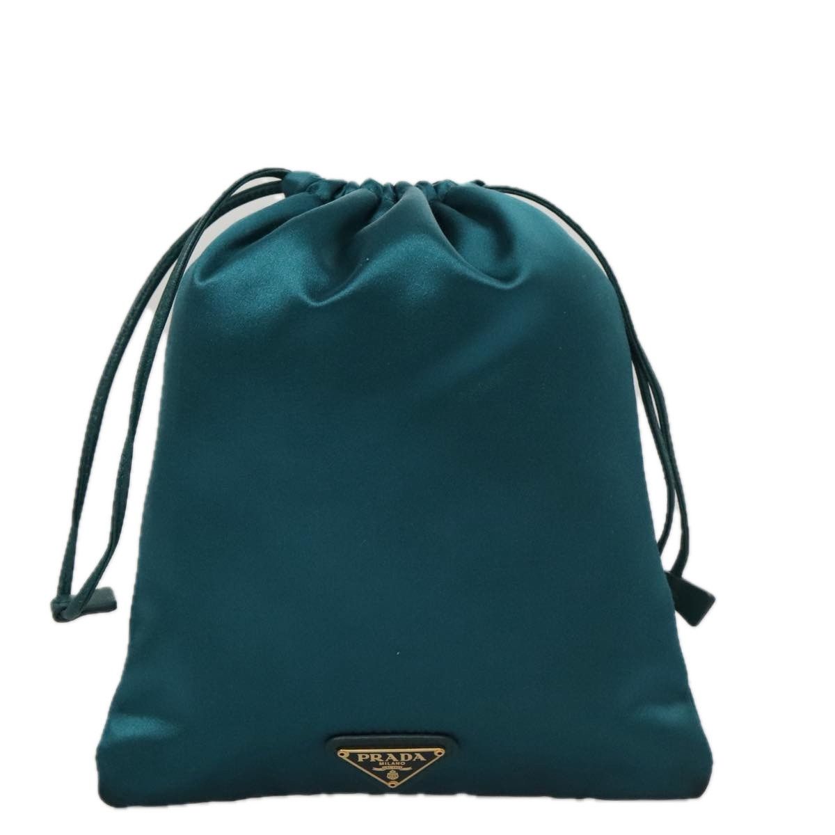 Prada Blue Silk Clutch Bag (Pre-Owned) Size ONE SIZE - 1 Thumbnail