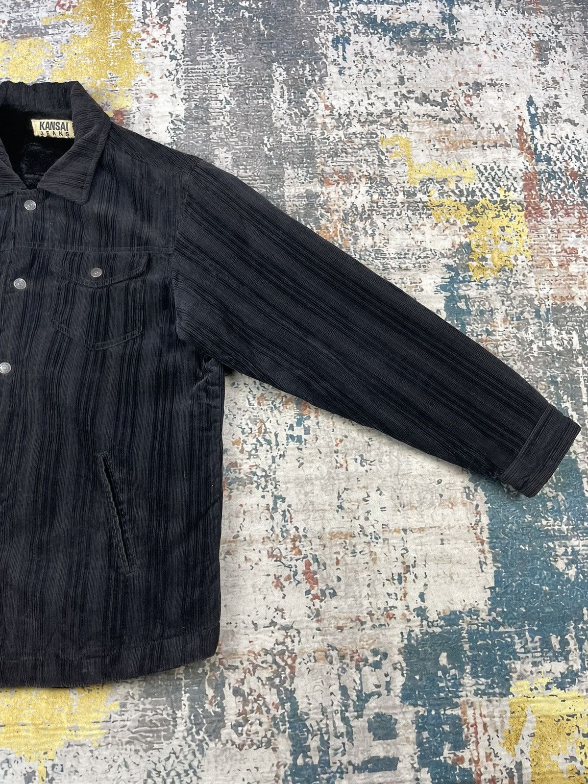 Kansai Yamamoto Kansai Jeans Vertical Striped Corduroy Jackets Size US M / EU 48-50 / 2 - 3 Thumbnail