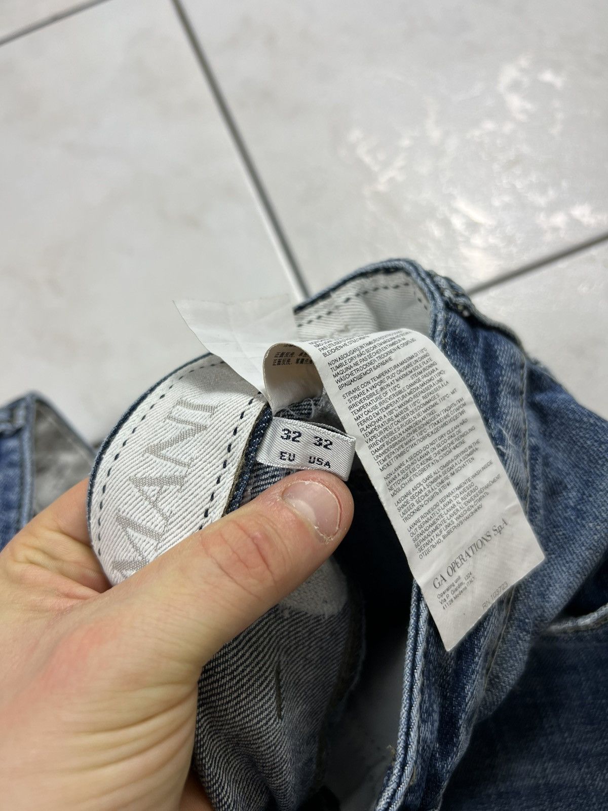 Giorgio Armani Vintage Giorgio Armani jeans distressed denim washed pants Size US 32 / EU 48 - 22 Thumbnail