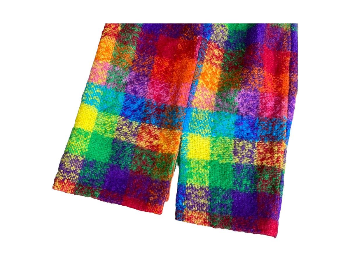 Jean Charles De Castelbajac JEAN-CHARLES De Castelbajac RAINBOW TWEED BLANKE Wool Skirt Size 28" / US 6 / IT 42 - 4 Thumbnail
