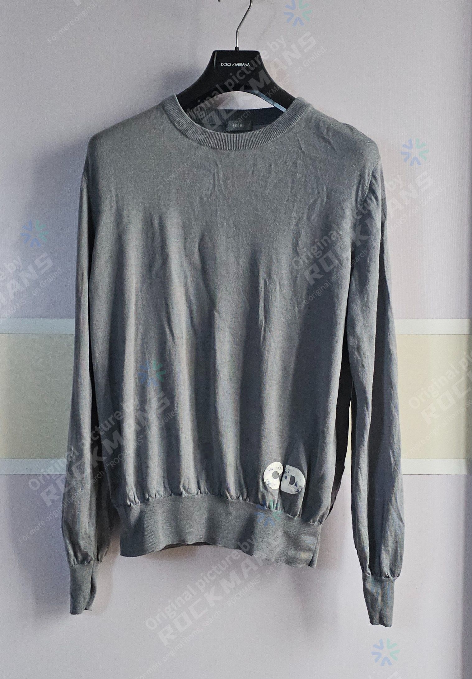 Dior Dior x Daniel Arsham Gray Wool Silk Sweater Jumper XL Size US XL / EU 56 / 4 - 1 Thumbnail