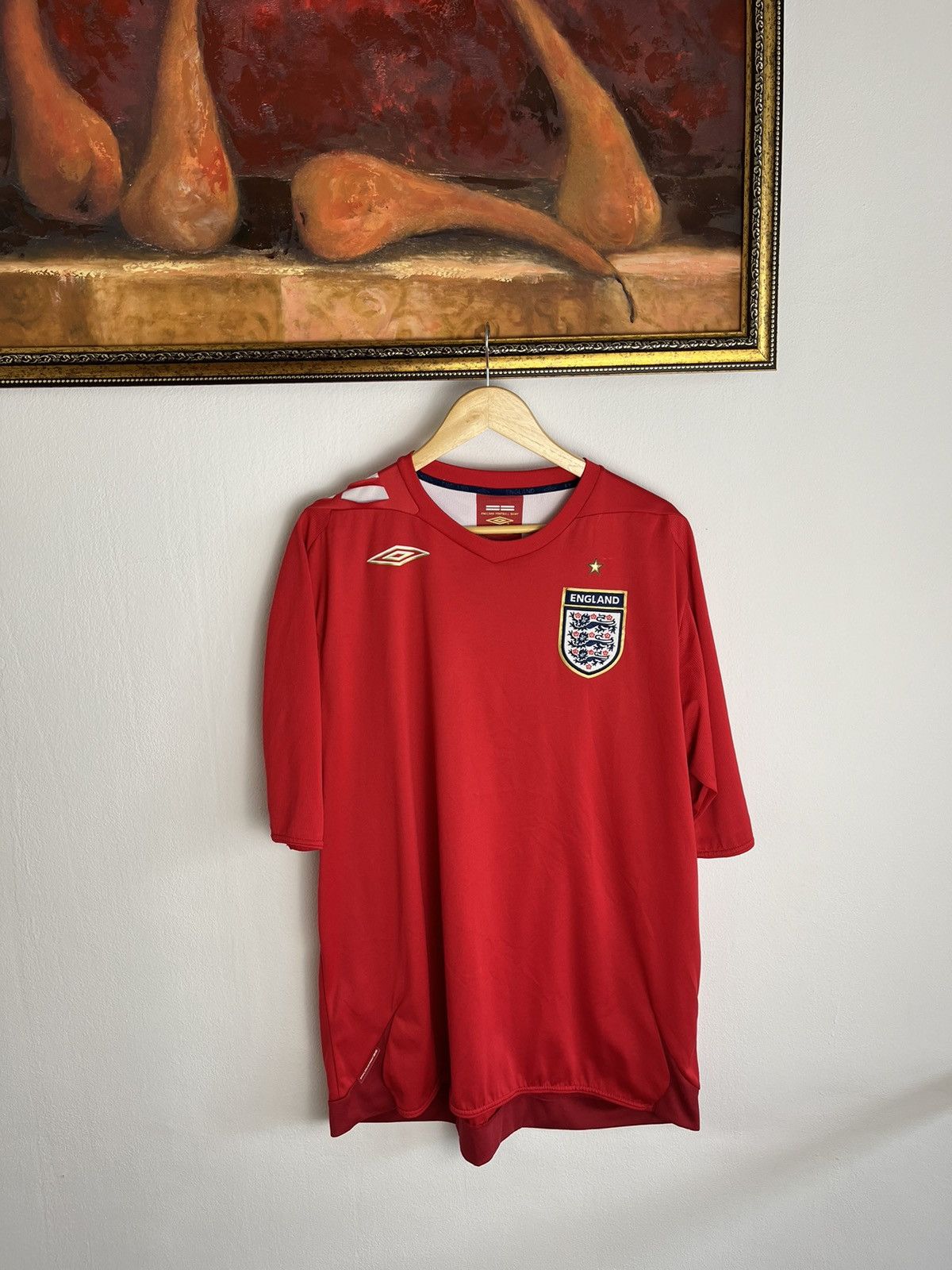 Umbro ENGLAND NATIONALS 2006/2008 AWAY FOOTBAL SOCCER JERSEY UMBRO Size US XXL / EU 58 / 5 - 1 Thumbnail