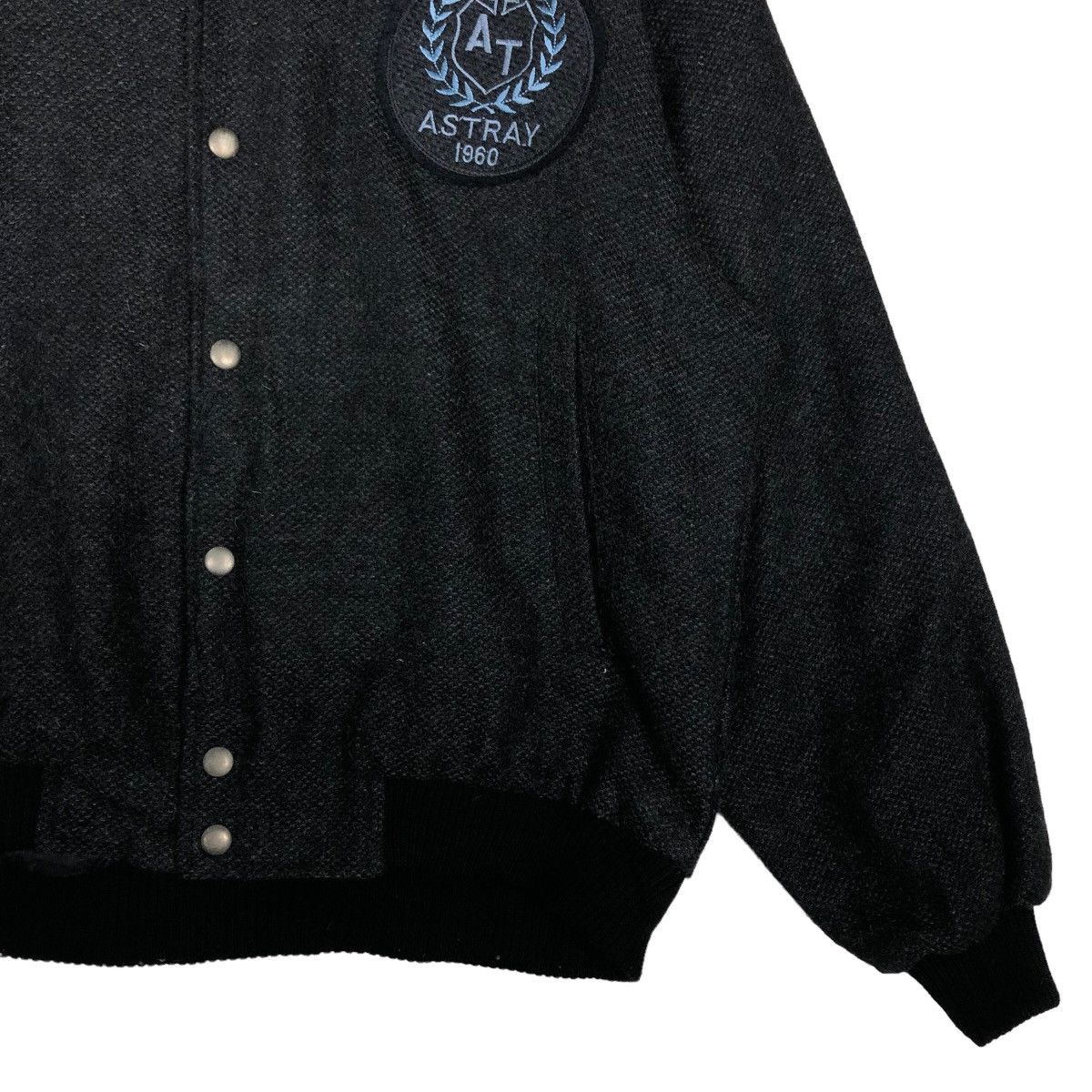 Vintage 🔥90’s Herringbone Wool Bomber Jacket Inter Casual Milano Size US M / EU 48-50 / 2 - 5 Thumbnail