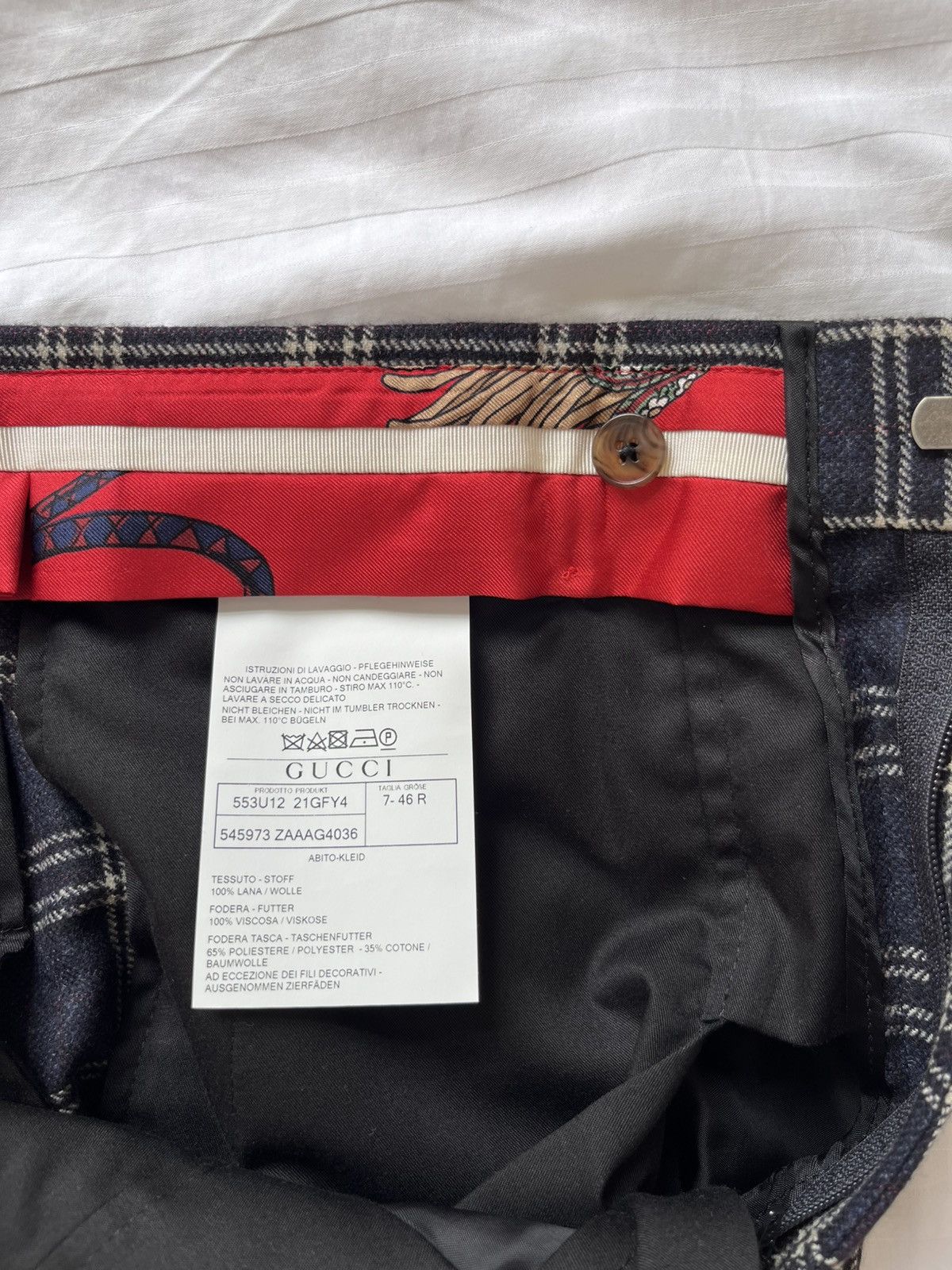 Gucci Gucci Double-Breasted Woolen Suit Size 46R - 19 Thumbnail