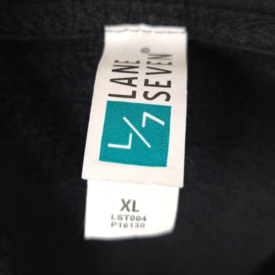 Vintage Lane Seven Hoodie Mens XL Black Stonewash Stahls Impressions Expo Sweatshirt Size US XL / EU 56 / 4 - 6 Thumbnail