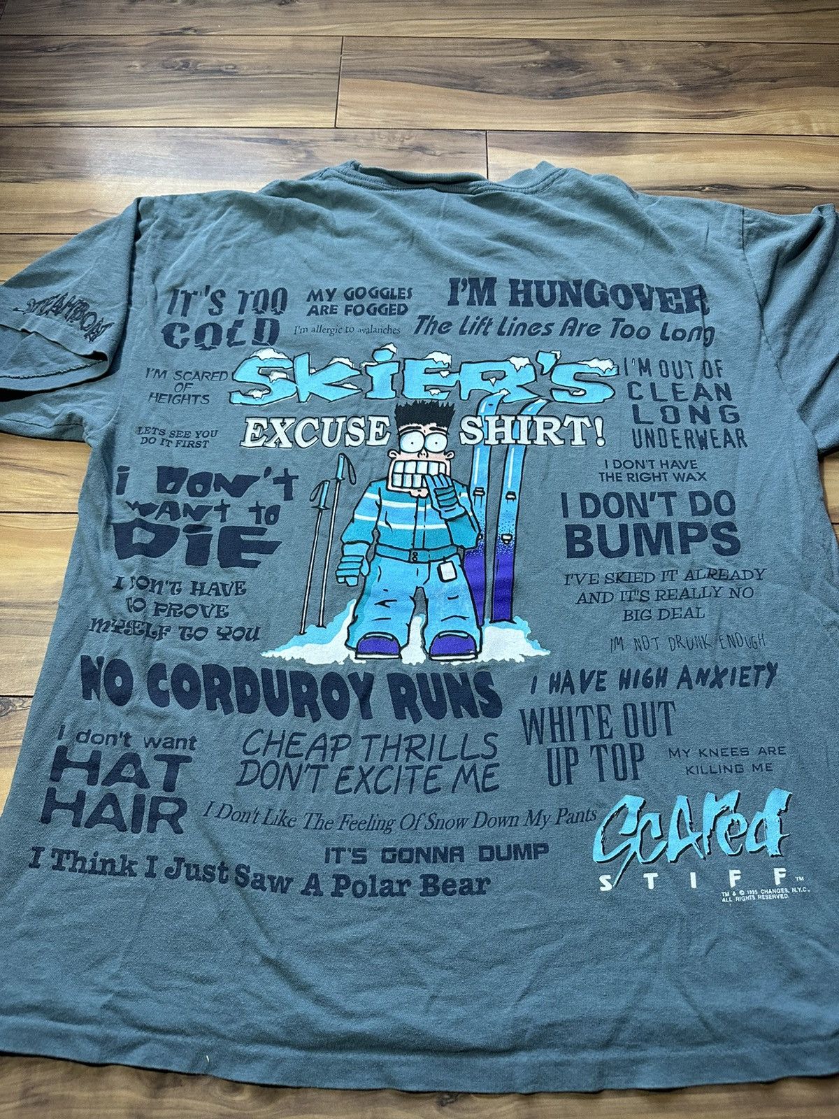 Vintage 1995 Vintage Scared Stiff Skier’s Exclusive Shirt! Size US L / EU 52-54 / 3 - 8 Thumbnail