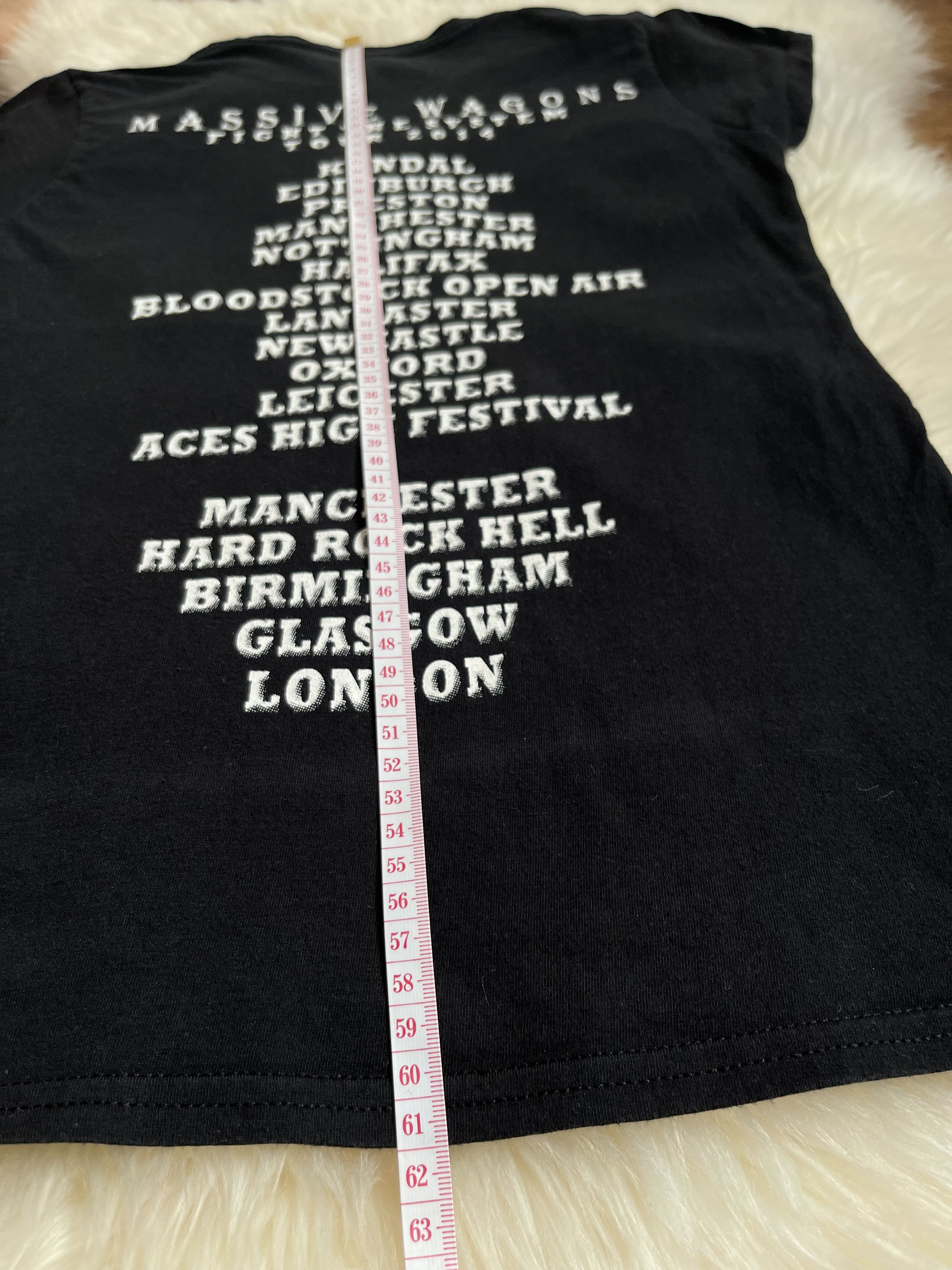 Gildan Massive Wagons Fight The System Tour 2014 Size S / US 4 / IT 40 - 7 Thumbnail